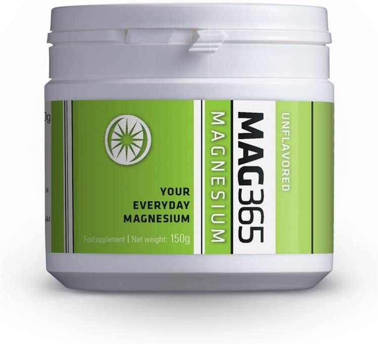 Mag365 Unflavored High Absorption Magnesium Powder Drink for Sleep Support, Stress Relief, Muscle Re