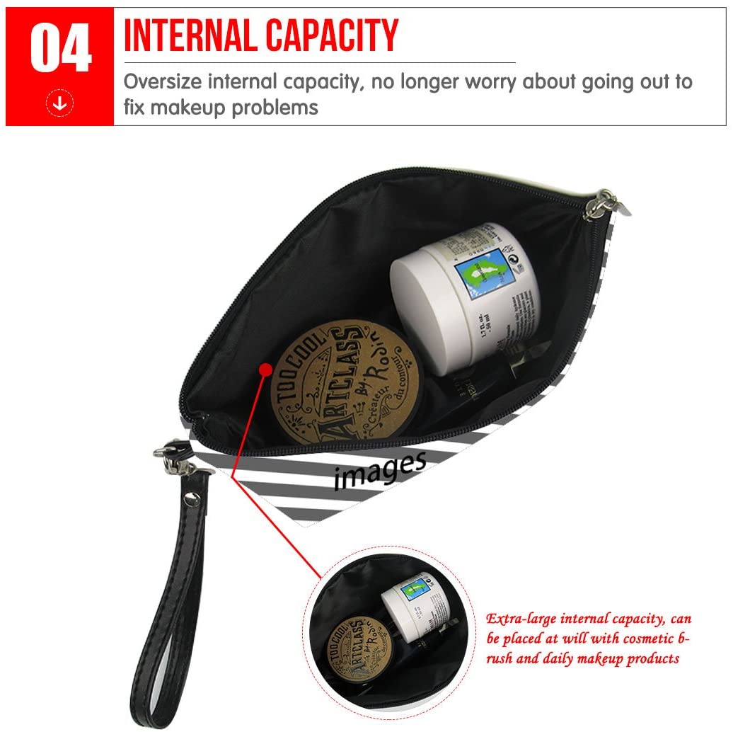 Caroiem Flower Butterfly Cosmotic Pouch for Fashion, Premium Quality Leather Cosmotic Case Coin Purs