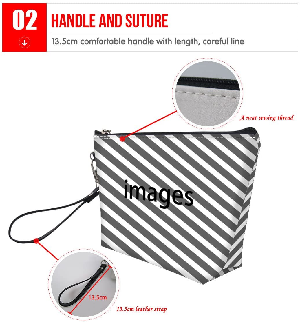 Caroiem Flower Butterfly Cosmotic Pouch for Fashion, Premium Quality Leather Cosmotic Case Coin Purs