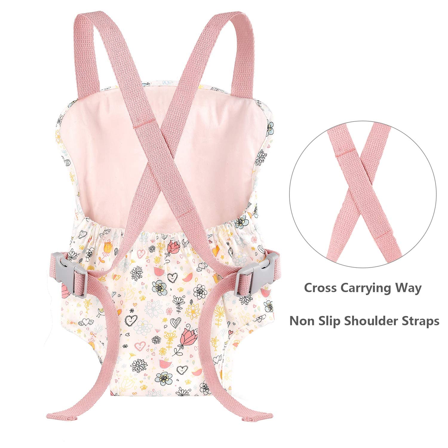 GAGAKU Baby Doll Carrier and Pack Rose Garden Pattern