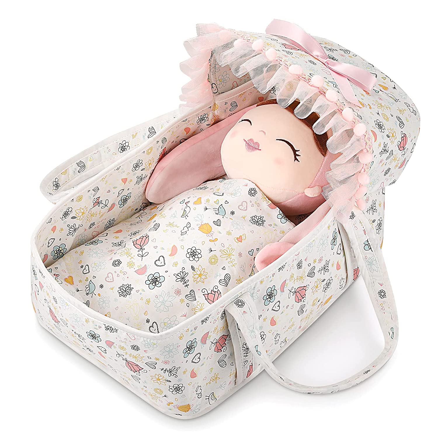 GAGAKU Baby Doll Carrier and Pack Rose Garden Pattern