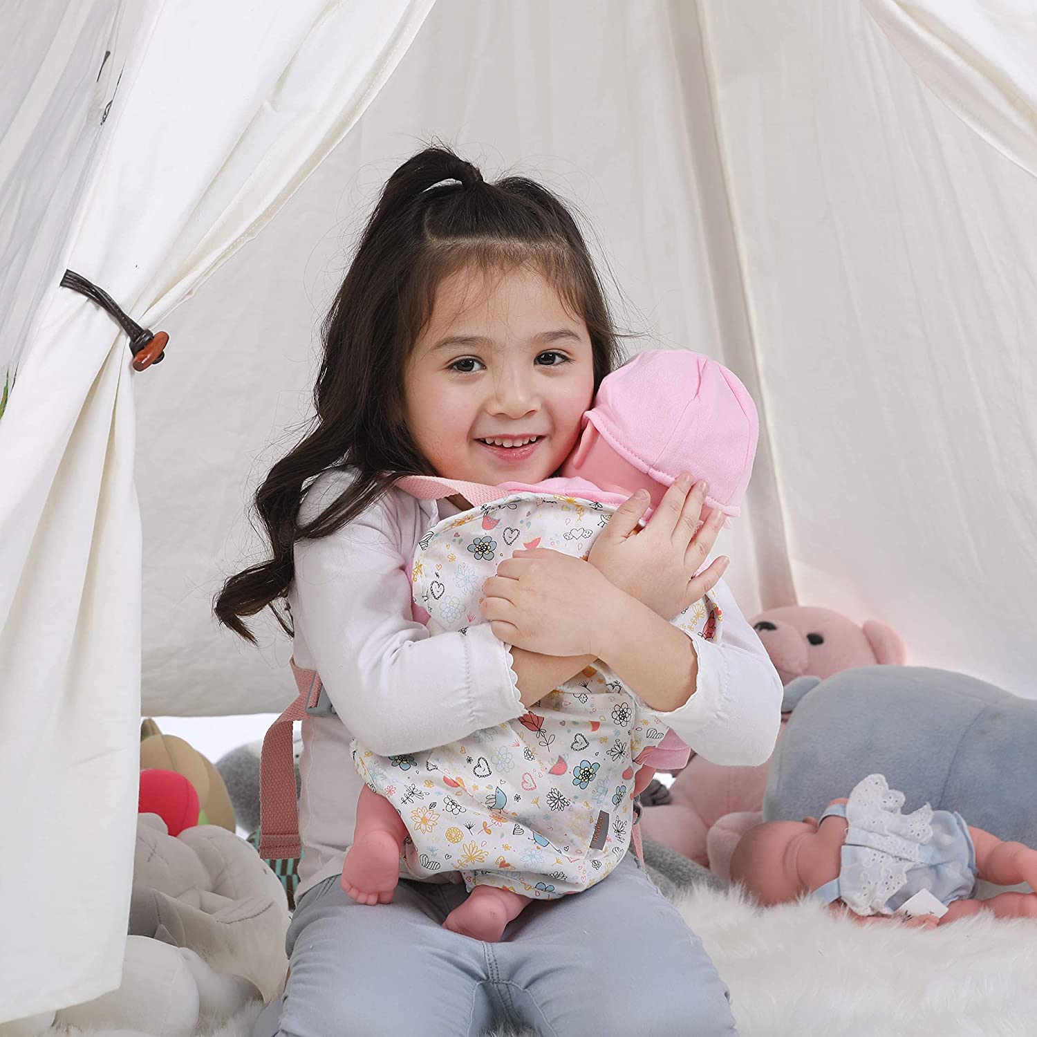 GAGAKU Baby Doll Carrier and Pack Rose Garden Pattern