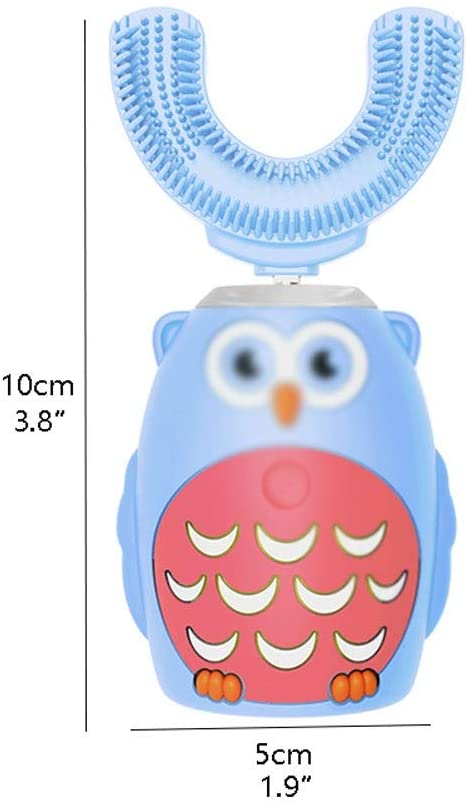 WFS Cute U-Shape Kids Ultra Sonic Electric Toothbrushes Automatic Toothbrush IPX7 Waterproof Boys Gi