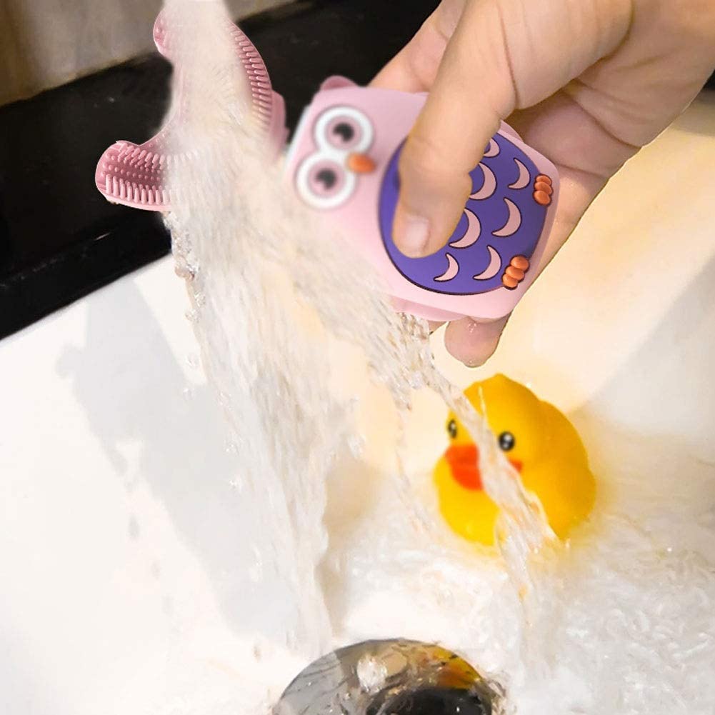 WFS Cute U-Shape Kids Ultra Sonic Electric Toothbrushes Automatic Toothbrush IPX7 Waterproof Boys Gi