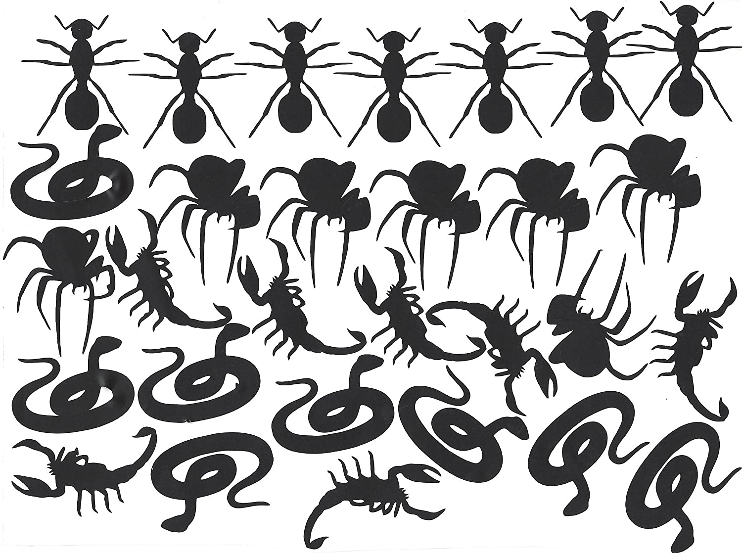 Scorpion Collection (Vinyl Stickers Ant Spider Snake Scorpion C3)