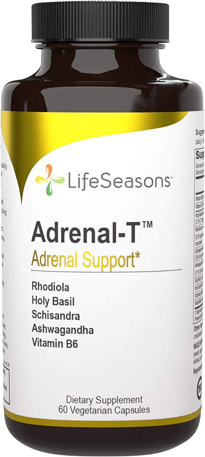 LifeSeasons - Adrenal-T - Adrenal Fatigue Support Supplement - Helps Lower Cortisol - Avoid Burnout