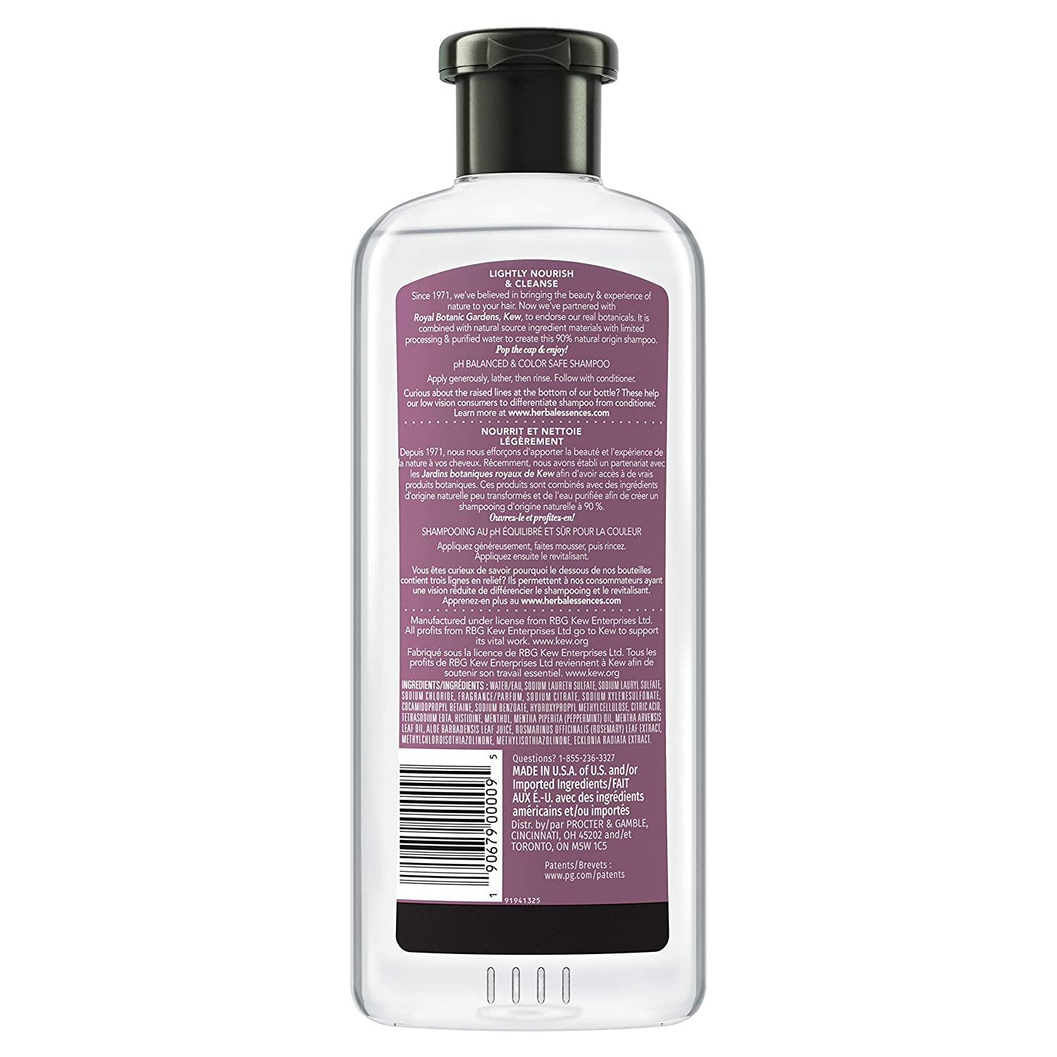 Herbal Essences Biorenew Rosemary & Herbs Naked Moisture Shampoo, 13.5 FL OZ (Pack of 6)