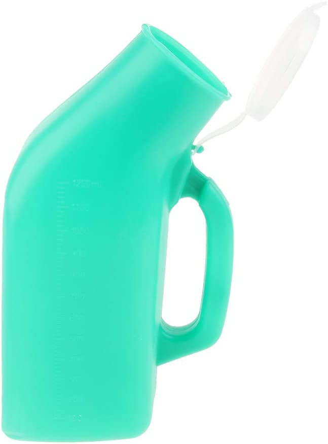 Amagogo Portable Urinal Bottle Males Travel Pee Potty Containers Trip, Green