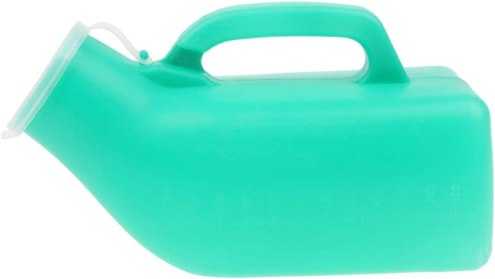 Amagogo Portable Urinal Bottle Males Travel Pee Potty Containers Trip, Green