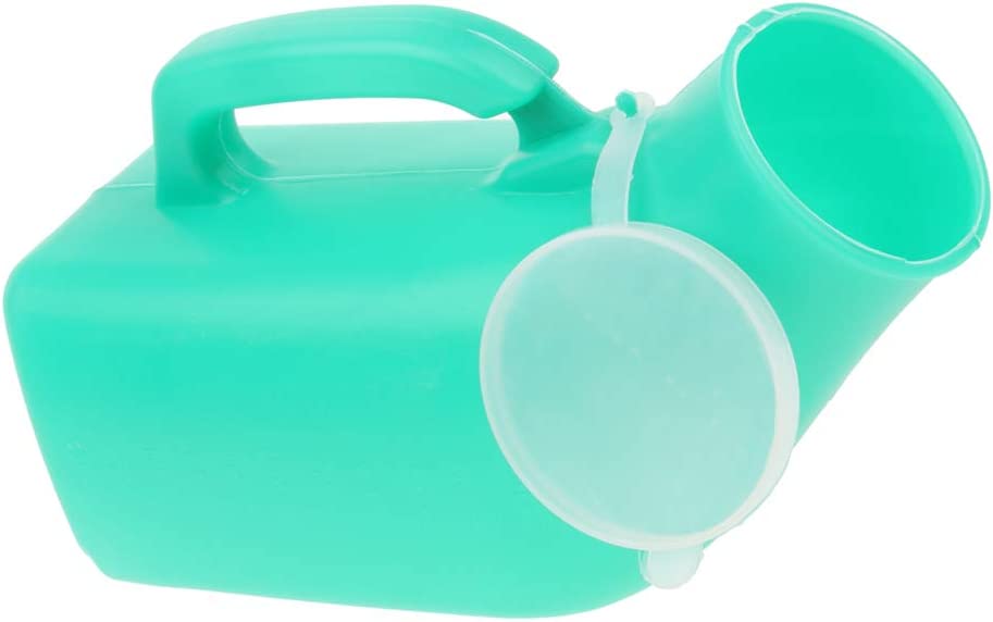 Amagogo Portable Urinal Bottle Males Travel Pee Potty Containers Trip, Green