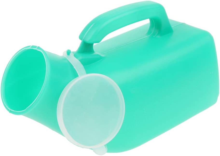 Amagogo Portable Urinal Bottle Males Travel Pee Potty Containers Trip, Green