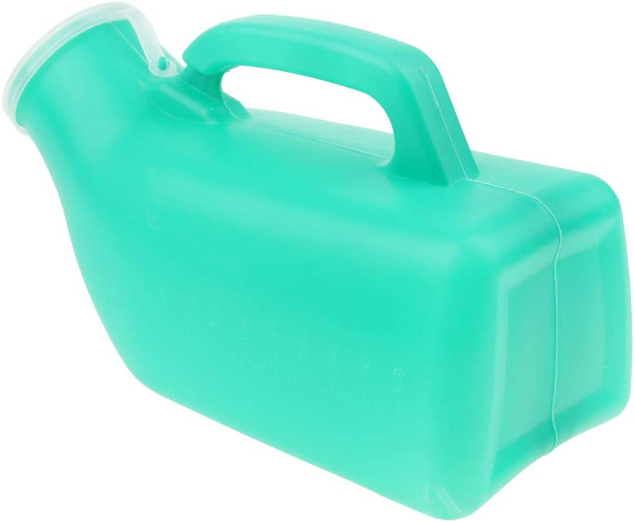 Amagogo Portable Urinal Bottle Males Travel Pee Potty Containers Trip, Green