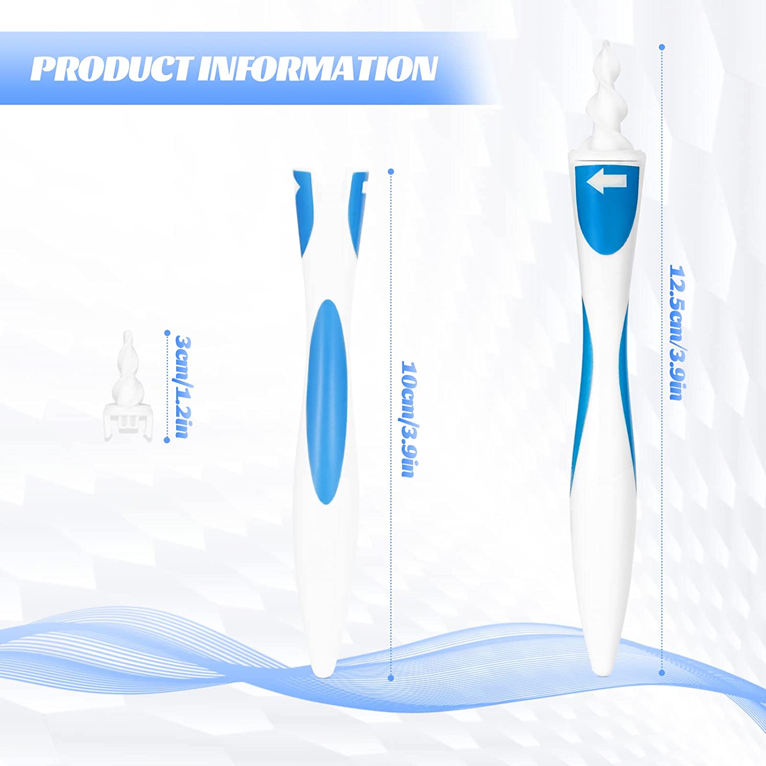 Q Grips Earwax Remover, 2022 Upgraded Tvidler Spiral Swab Catcher Ear Wax Remover Kit Ear Cleaner Ea