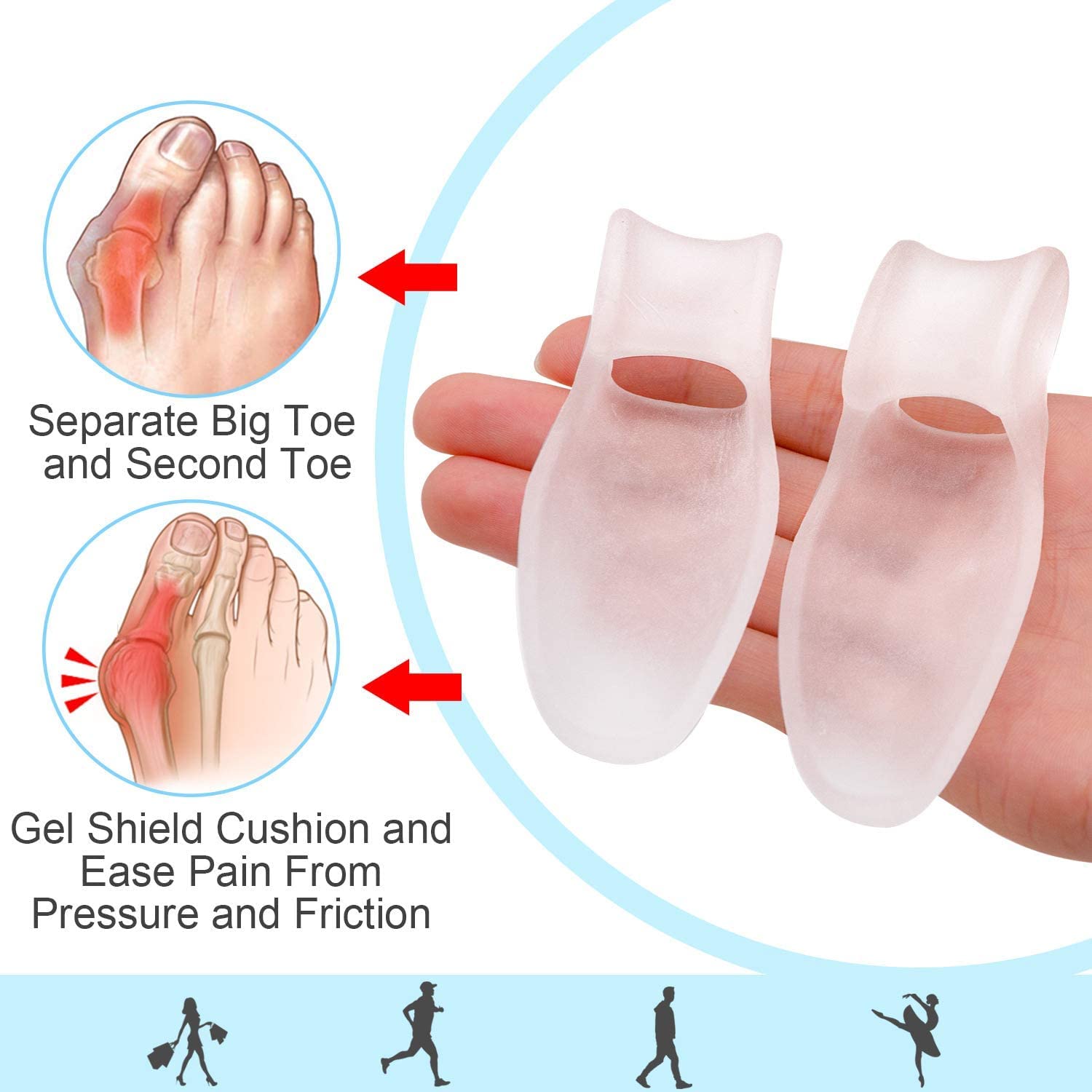 10 Pack Bunion Cushion and Protector(1/2