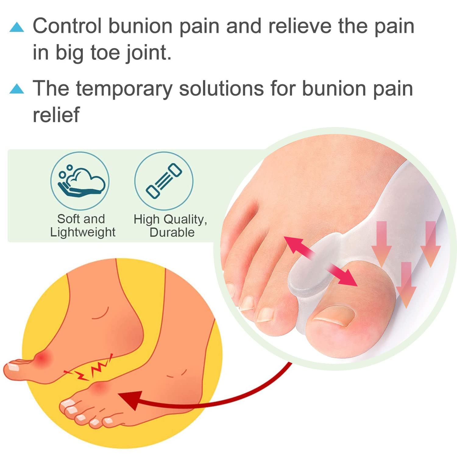 10 Pack Bunion Cushion and Protector(1/2
