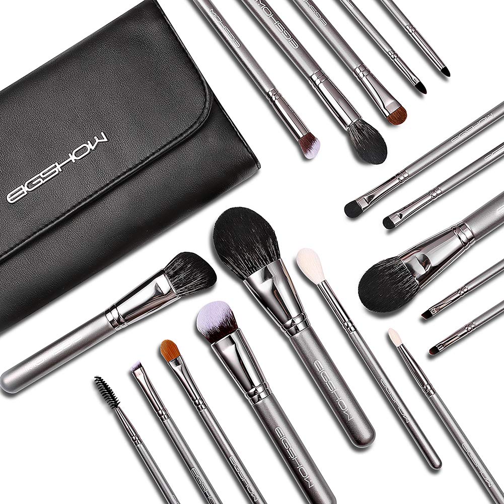 Professional Makeup Brush Set,Eigshow Makeup Brushes Perfect for Foundation Face Powder Blending Blu