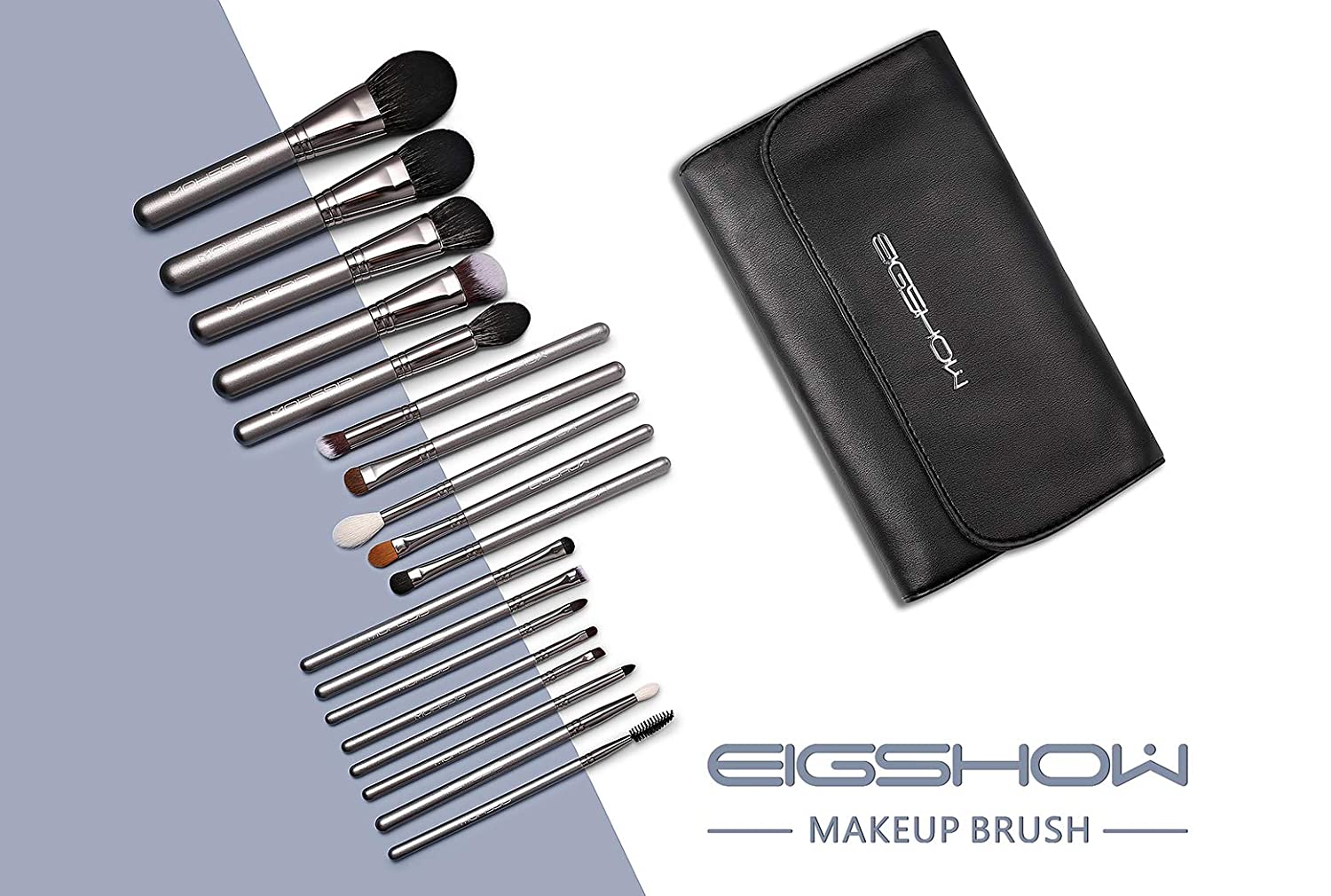 Professional Makeup Brush Set,Eigshow Makeup Brushes Perfect for Foundation Face Powder Blending Blu