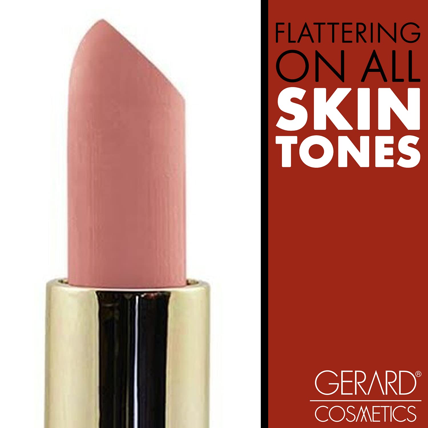 Gerard Cosmetics Lipstick Cherry Cordial | Dark Red Lipstick with Comfort Matte Finish | Highly Pigm