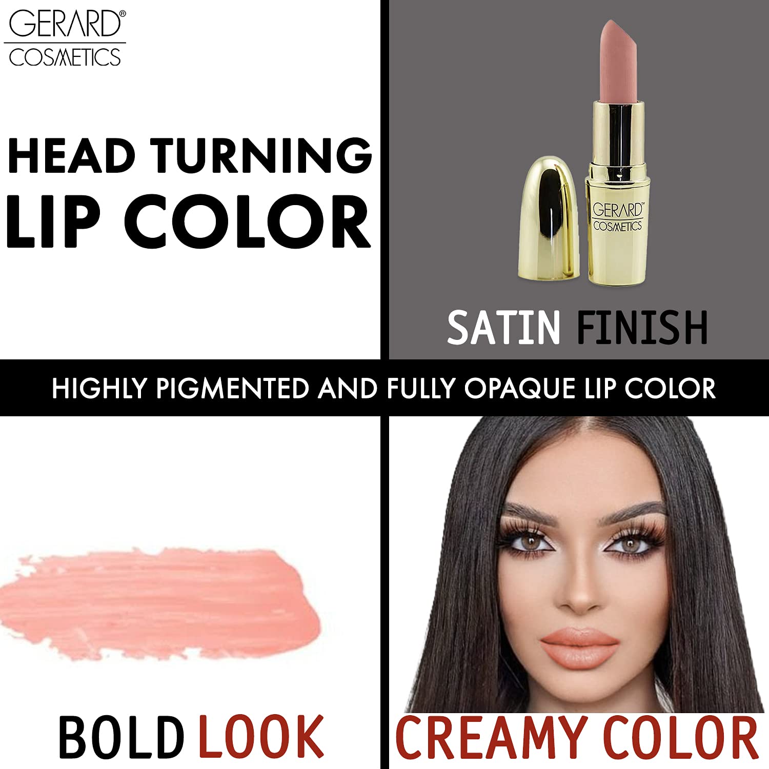 Gerard Cosmetics Lipstick Cherry Cordial | Dark Red Lipstick with Comfort Matte Finish | Highly Pigm