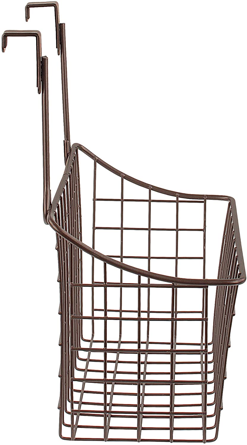 Spectrum Grid Storage Basket, Over The Cabinet, Steel Wire Sink Organization for Kitchen & Bathroom,