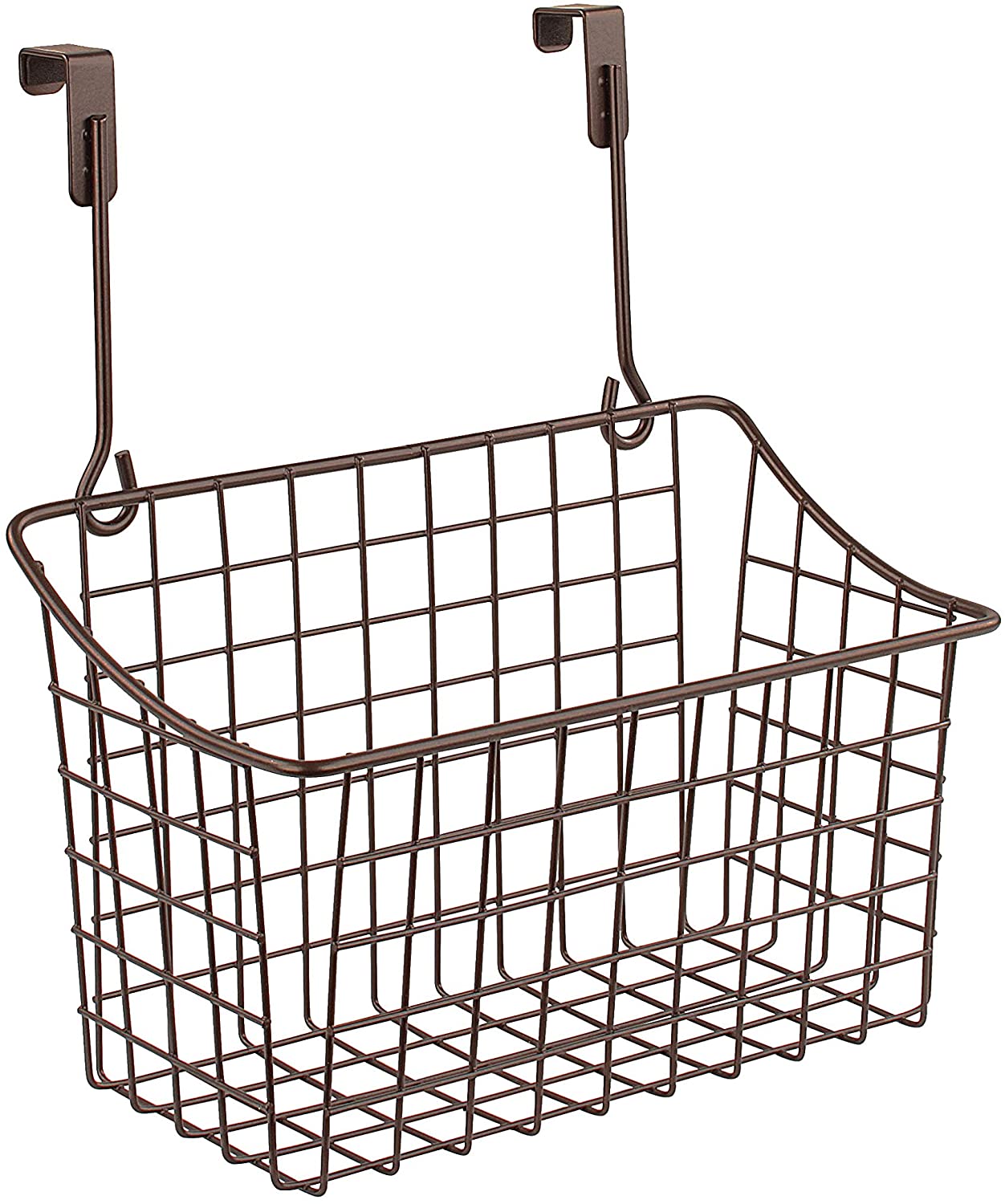 Spectrum Grid Storage Basket, Over The Cabinet, Steel Wire Sink Organization for Kitchen & Bathroom,