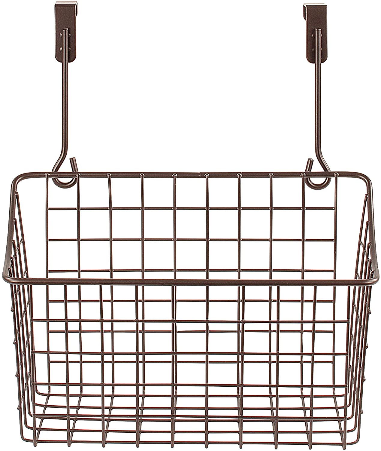Spectrum Grid Storage Basket, Over The Cabinet, Steel Wire Sink Organization for Kitchen & Bathroom,
