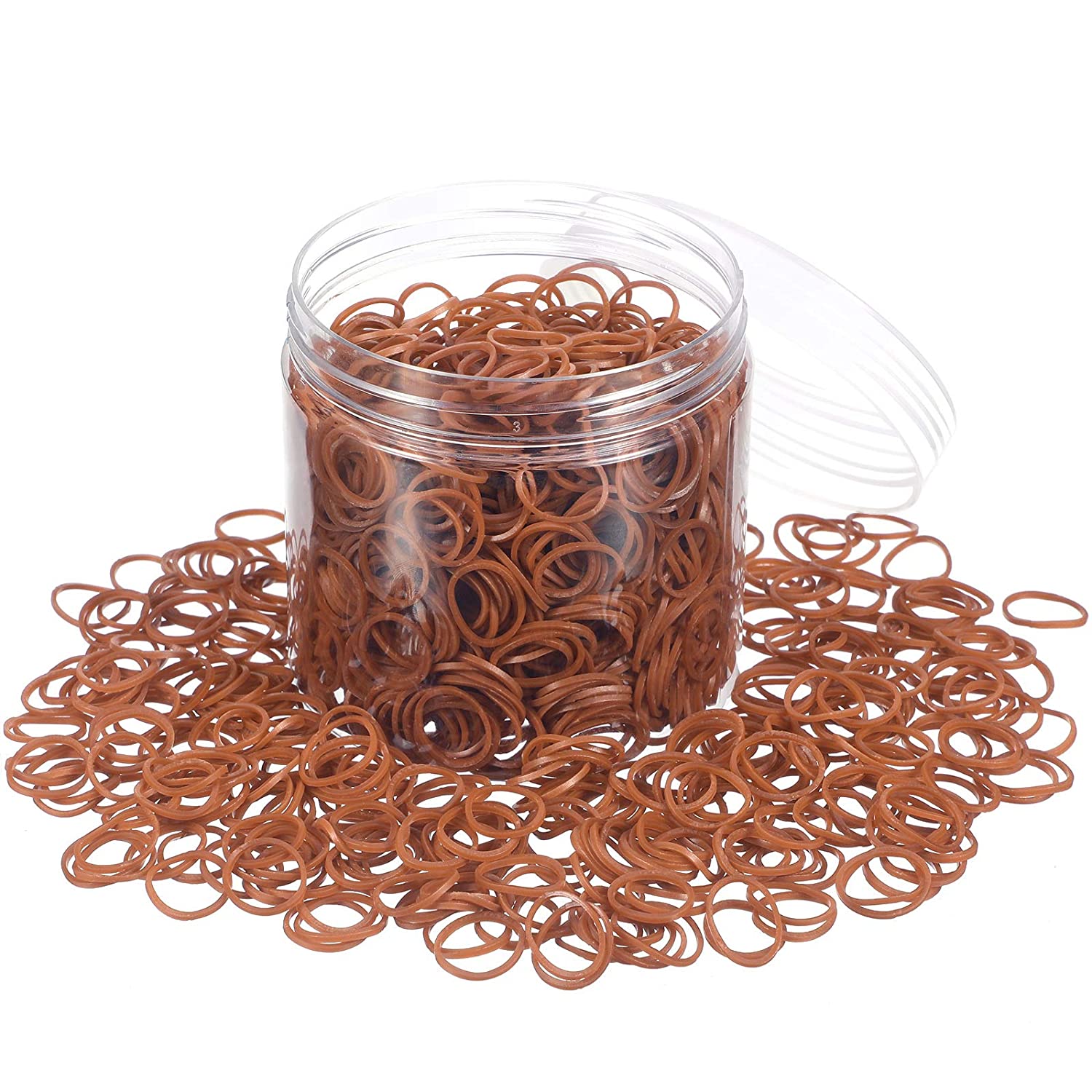 2000 Pack Mini Rubber Bands Elastic Hair Bands Soft Hair Ties with Box for Children Hair Braiding Ha