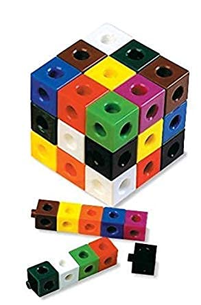 hand2mind Snap Cubes, Math Linking Cubes, Plastic Cubes, Snap Blocks, Color Sorting, Connecting Cube
