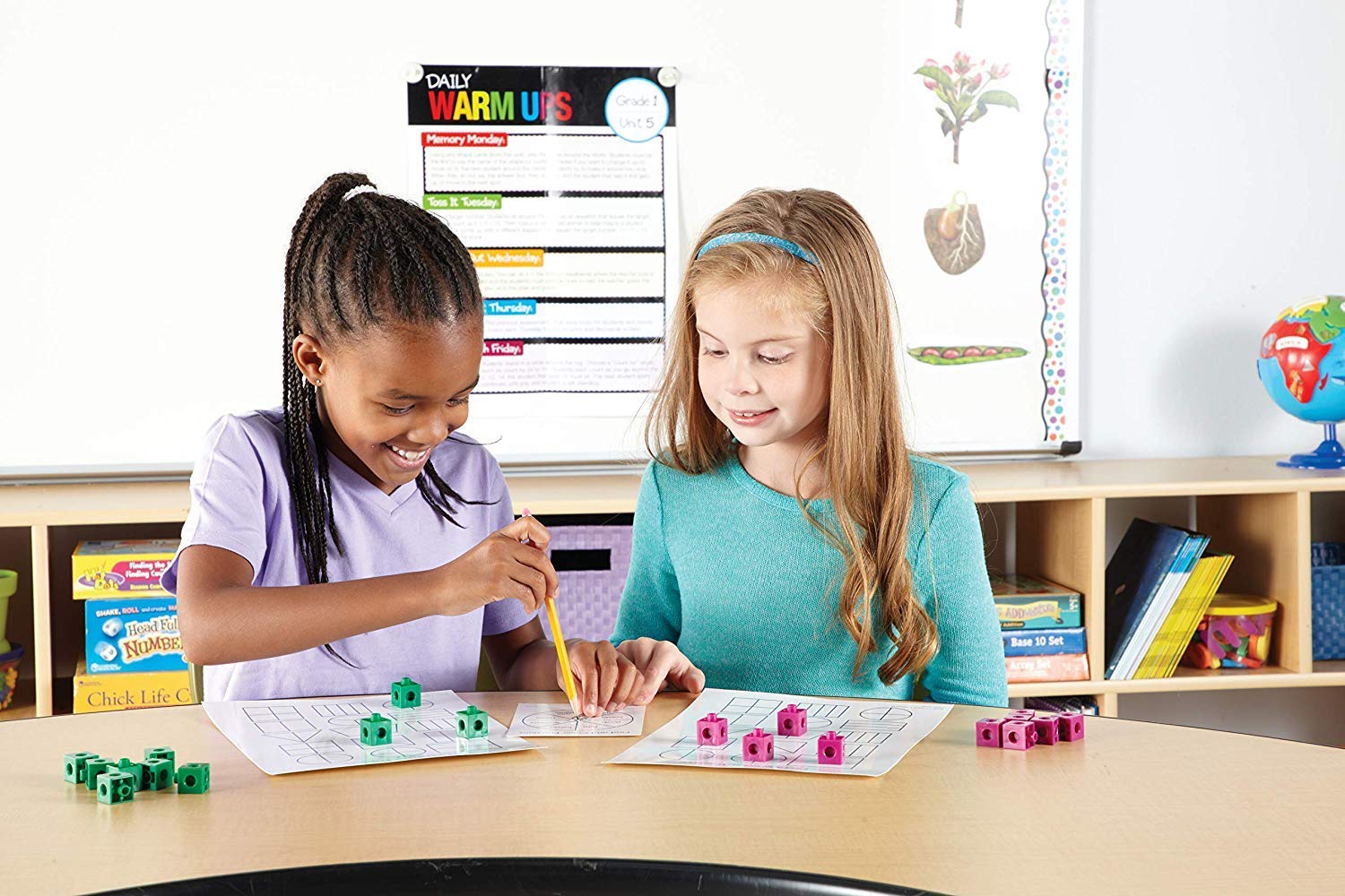 hand2mind Snap Cubes, Math Linking Cubes, Plastic Cubes, Snap Blocks, Color Sorting, Connecting Cube