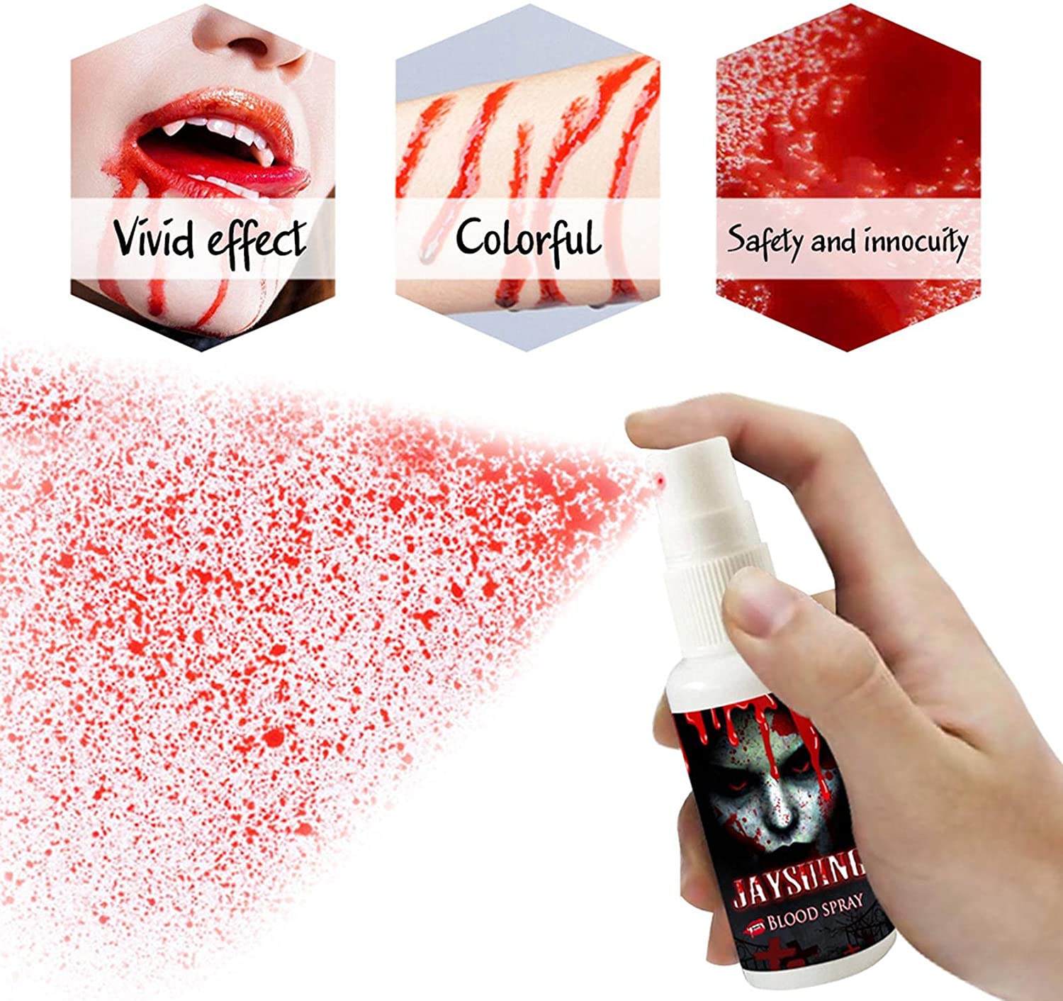 Tengan Fake Blood Spray, Halloween Vampire Realistic Artificial Blood, 30ML- for Theater and Costume