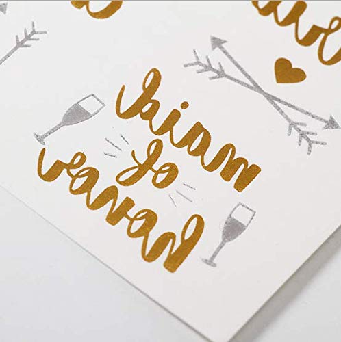 kullder 30 pc Bride Tribe Tattoos, Custom Bachelorette Party Tattoos Personalized Groom Tattoos Brid