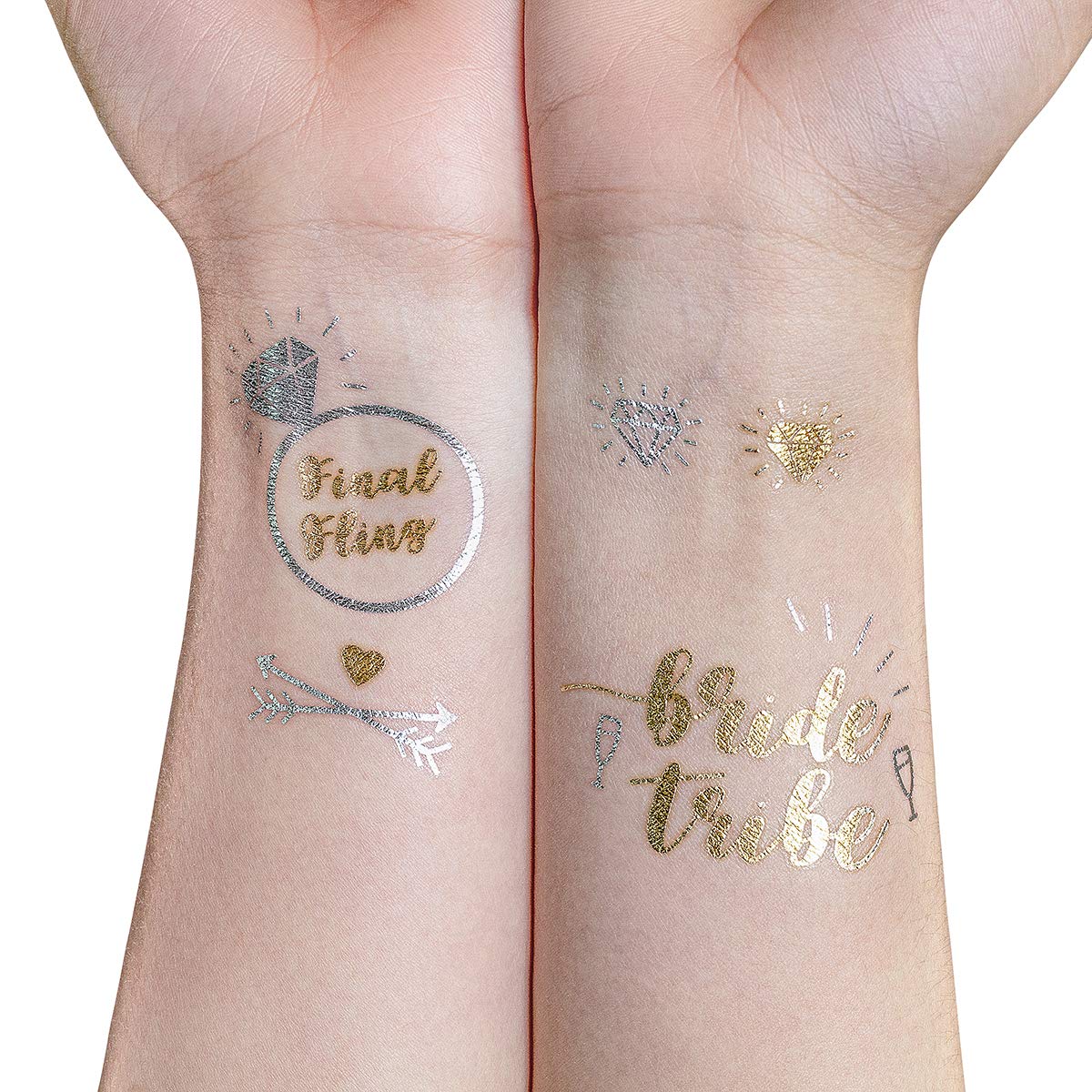 kullder 30 pc Bride Tribe Tattoos, Custom Bachelorette Party Tattoos Personalized Groom Tattoos Brid