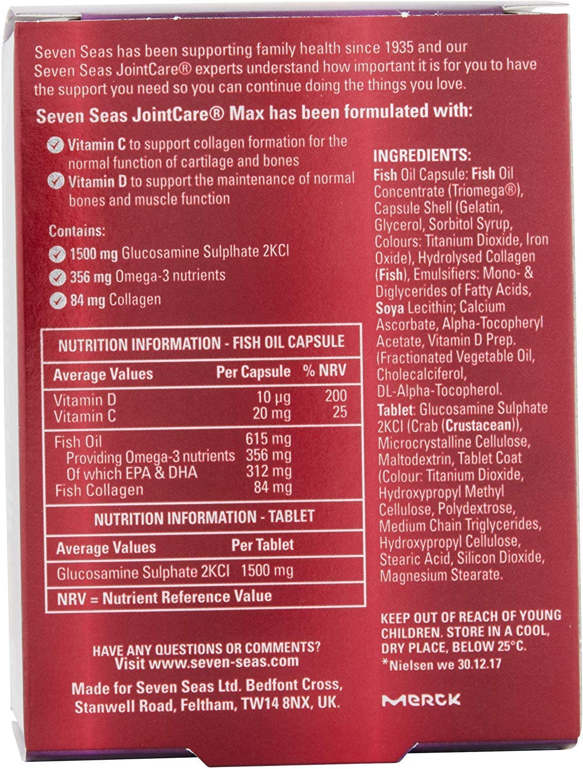 Seven Seas Jointcare Xcel Max