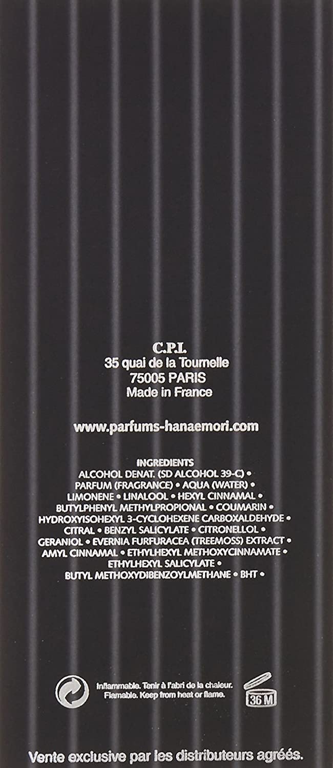 Hanae Mori Eau de Parfum Spray for Men, 3.4 Fluid Ounce