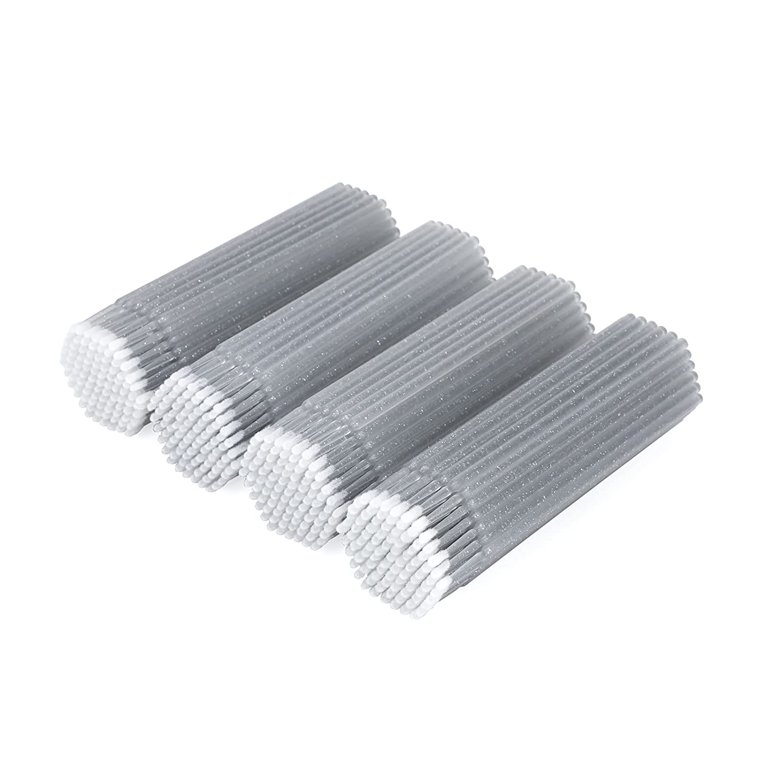 400PCS Crystal Micro Brush Applicator Disposable Micro Cotton Swabs for Eyelash Extensions Makeup Cl