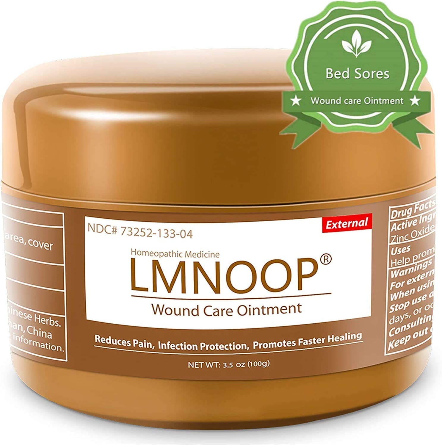 Bed Sore Cream, LMNOOP® Organic Bedsore Ointment, Bed Sores Treatment, Intense Fast Wound Healing O