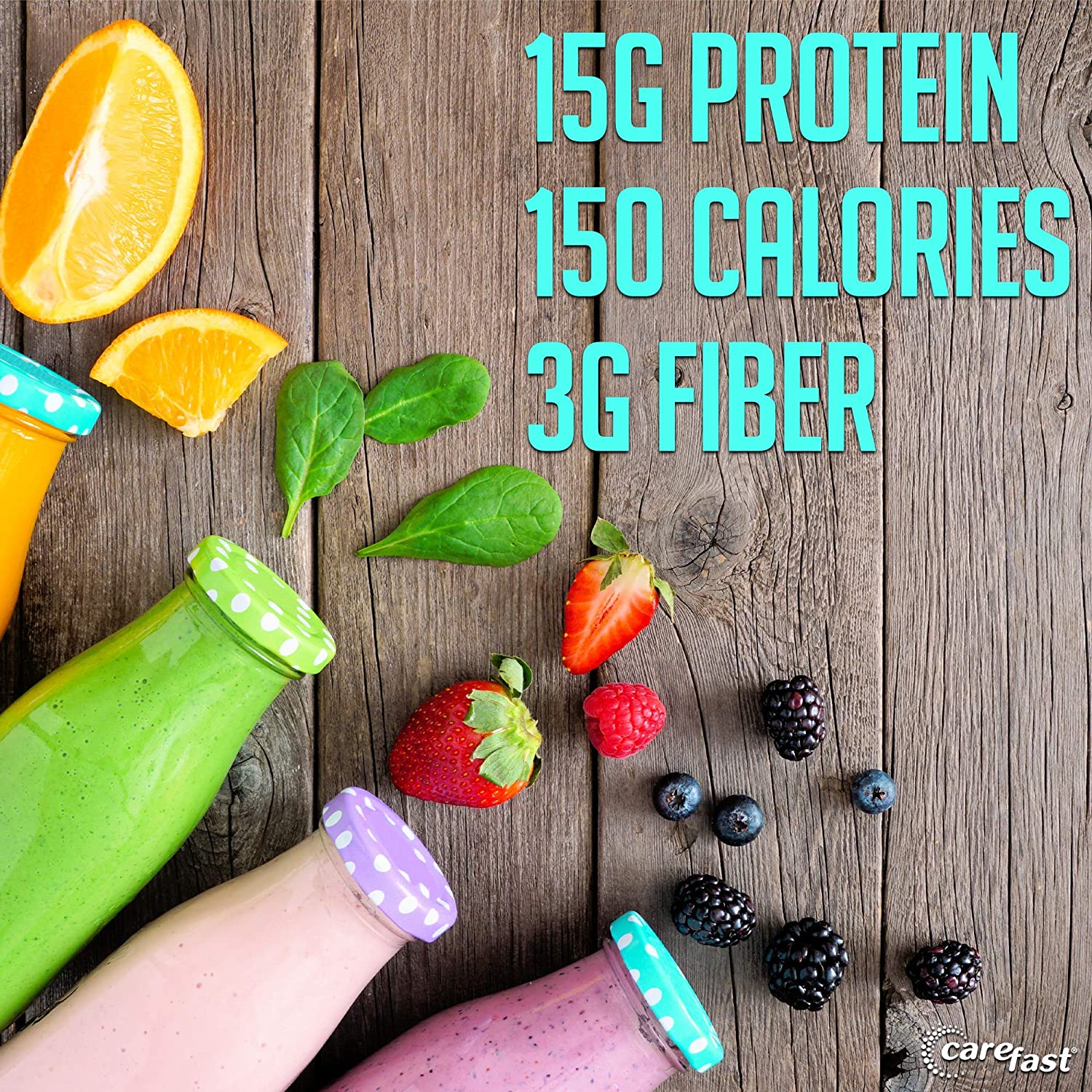 Carefast Vintage Plan Meal Replacement Mix - Chocolate - 21 Serving Weight Loss Powder - 15g Protein