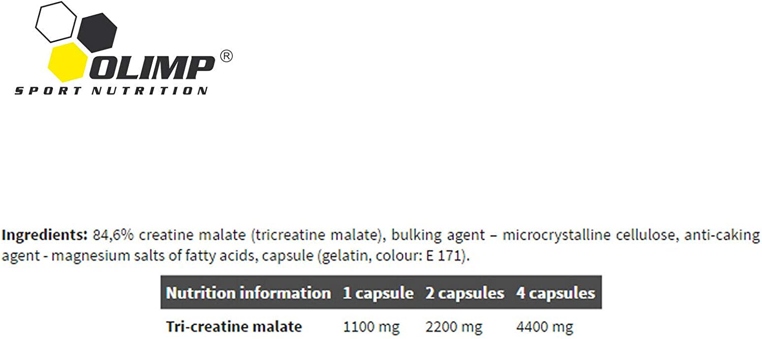 TCM - Tri Creatine Malate | Bodybuilding Pills for Muscle Mass Growth | Anabolic and Anticatabolic |