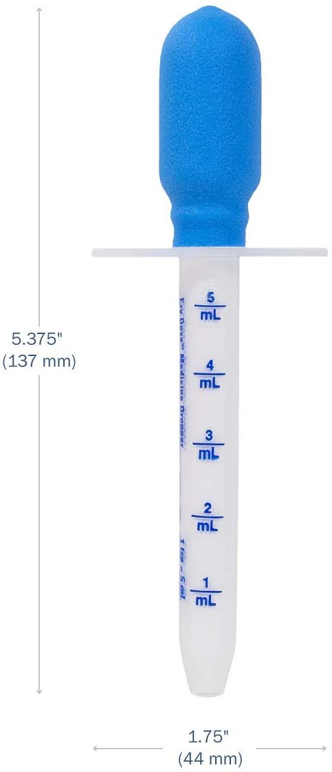 Ezy Dose Kids Oral Liquid Medicine Dropper | For Baby & Toddler | 5mL/1 TSP Capacity | Calibrated