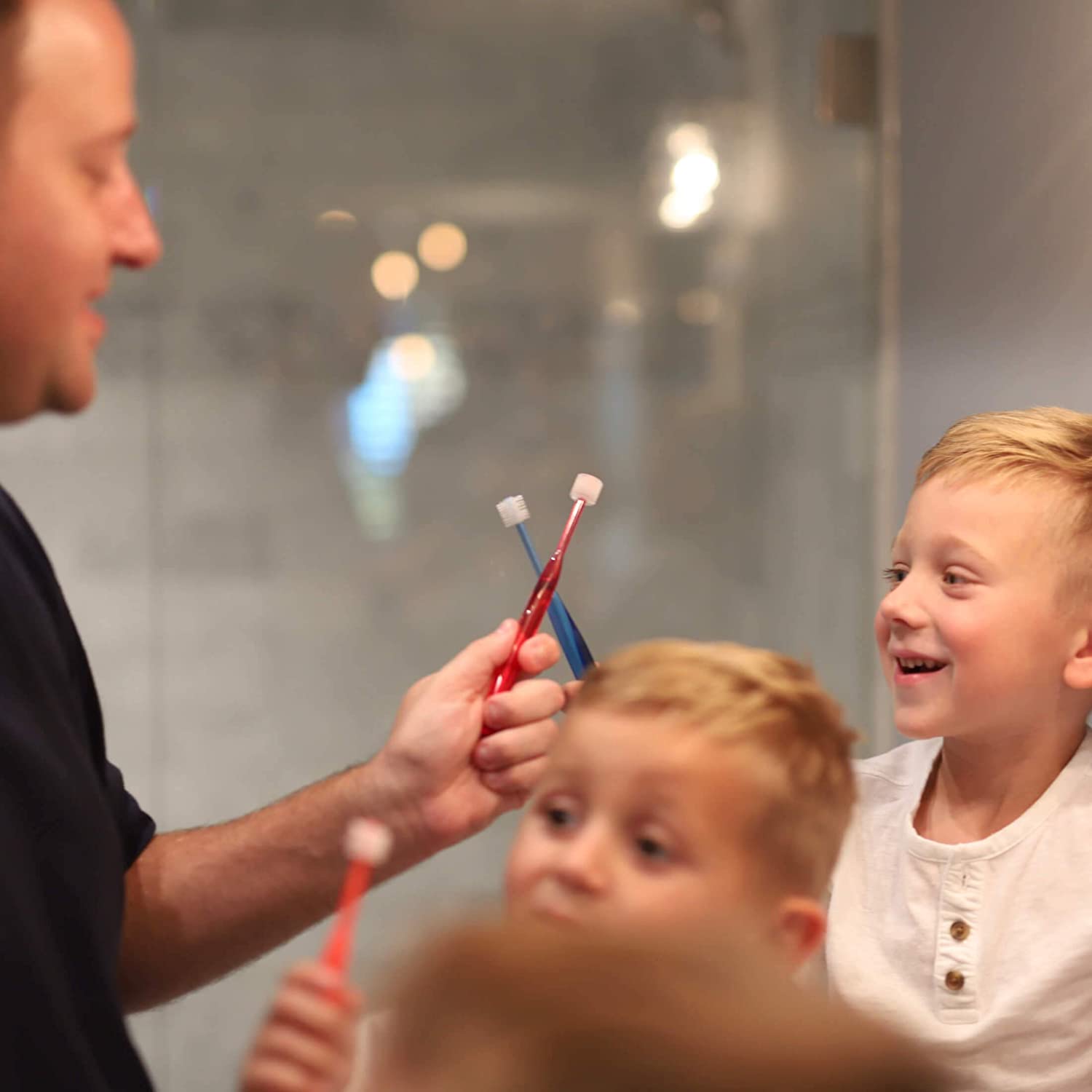 Brilliant Kids Toothbrush Ages 5-9 Years - When Adult Teeth Appear - Micro Bristles Clean All-Around