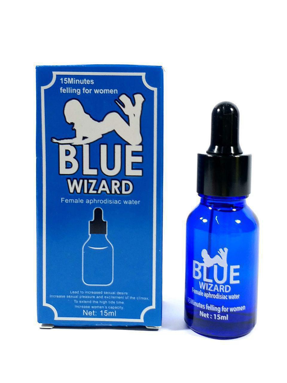 Blue Wizard Female Enhancement Drops قطرات تعزيز أنثى المعالج الأزرق
