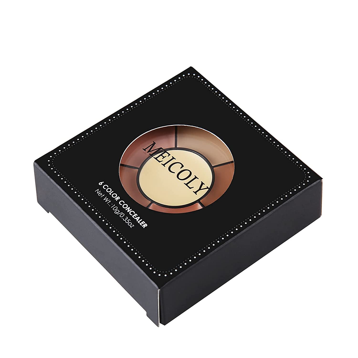 MEICOLY 6 Shades Tattoo Cover Palette Cover Bruises, Tattoos, Age Spots, Vitiligo, Birthmarks,with 8