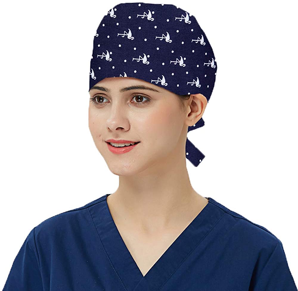 ZIPEI Scrubs Cap Adjustable Working Cap with Sweatband- ​Women