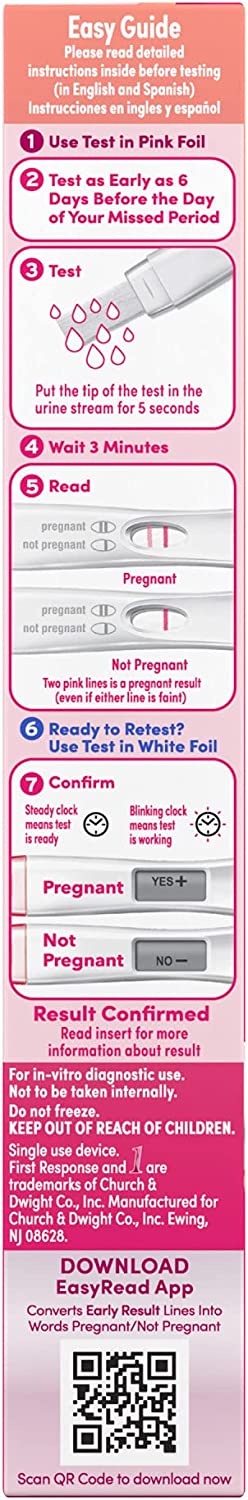First Response Test & Confirm Pregnancy Test, 1 Line Test and 1 Digital Test Pack