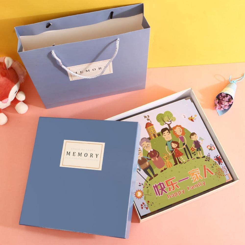 WERYU Cartoon DIY Handmade Loose-Leaf Photo Albums Growing Autograph Self-Adhesive Album Children S