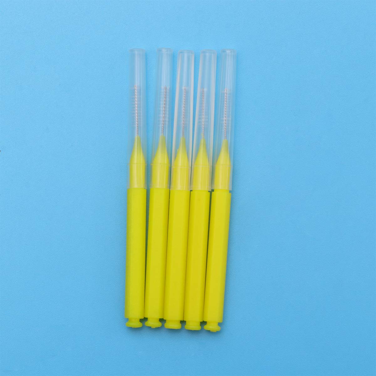 HEALLILY 60pcs Interdental Brush Picks Dental Brush Picks Double Head Dental Floss Interdental Clean