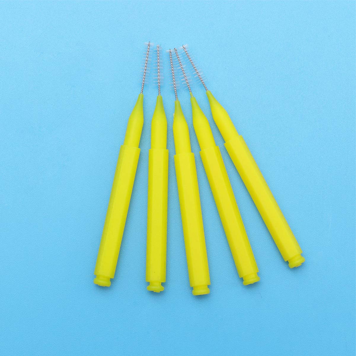 HEALLILY 60pcs Interdental Brush Picks Dental Brush Picks Double Head Dental Floss Interdental Clean