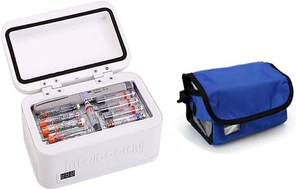 JIN Insulin Cooler Case Car Refrigerator for Insulin 8 Hours Standby Thermostat Drug Reefer for Home