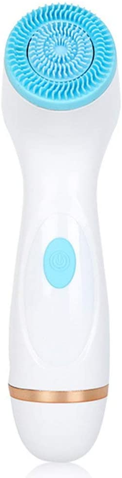 Emilykylie Silicone Cleanser Ultrasonic Face Brush Wireless Charging Pore Cleansing Blue