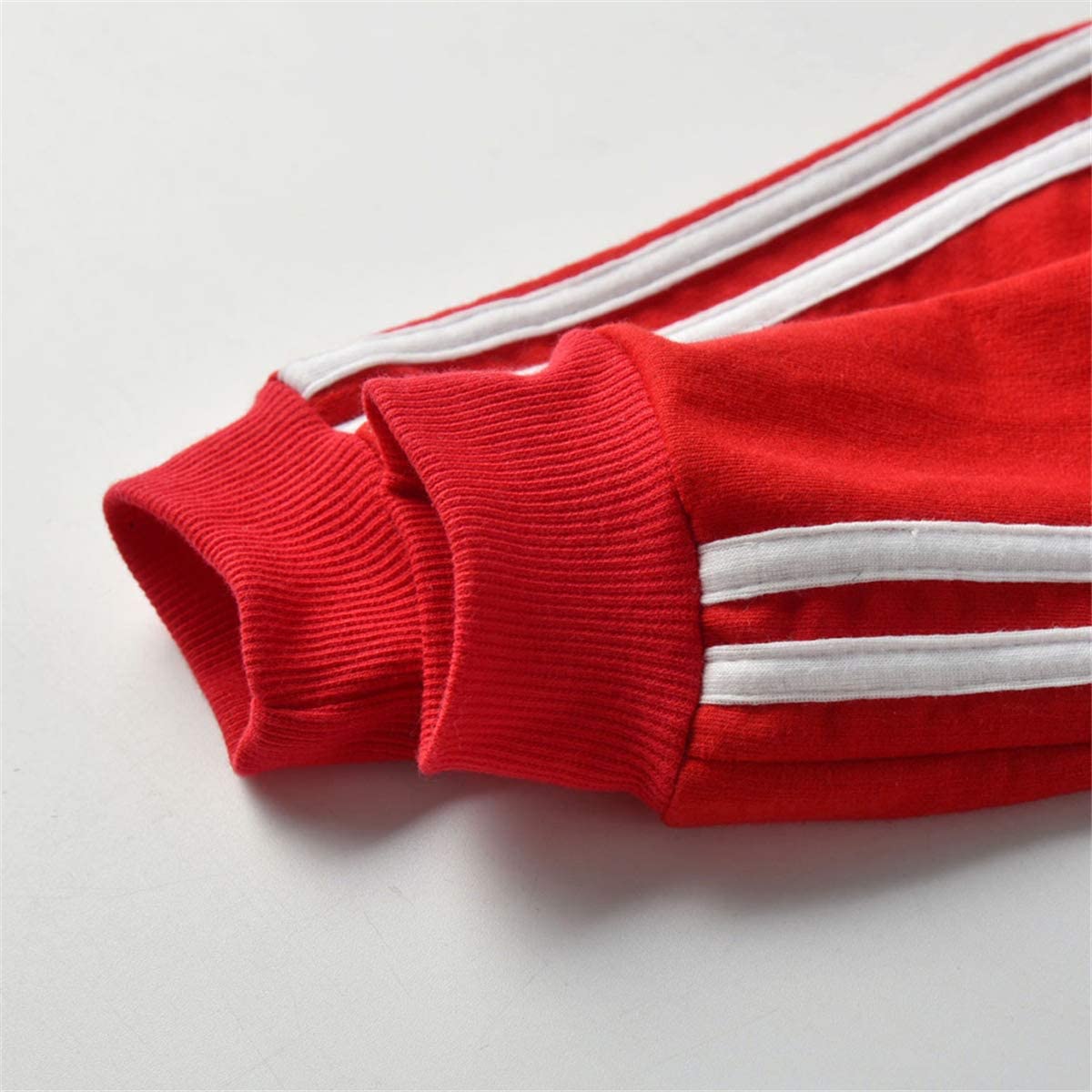 DAIMIDY Boys Girls Striped Pullover Sweatshirt Sports Suit, 6 Mongths - 3 Years